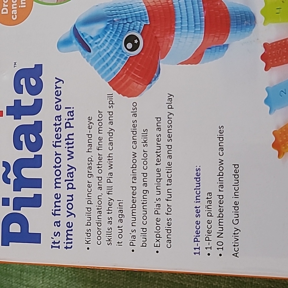 Learning Resources Fill & Spill Piñata - Red and Blue - Picture 3 of 5